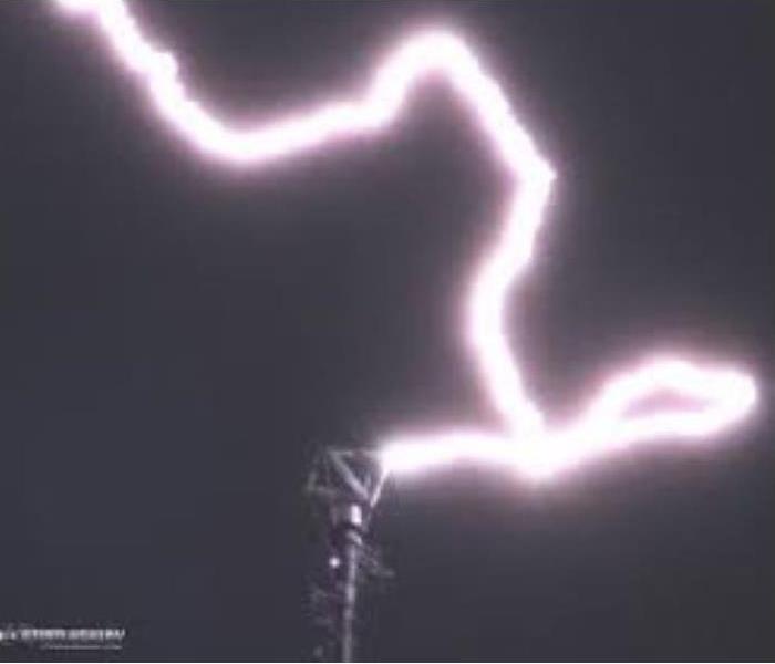 lightning hitting a cell towner