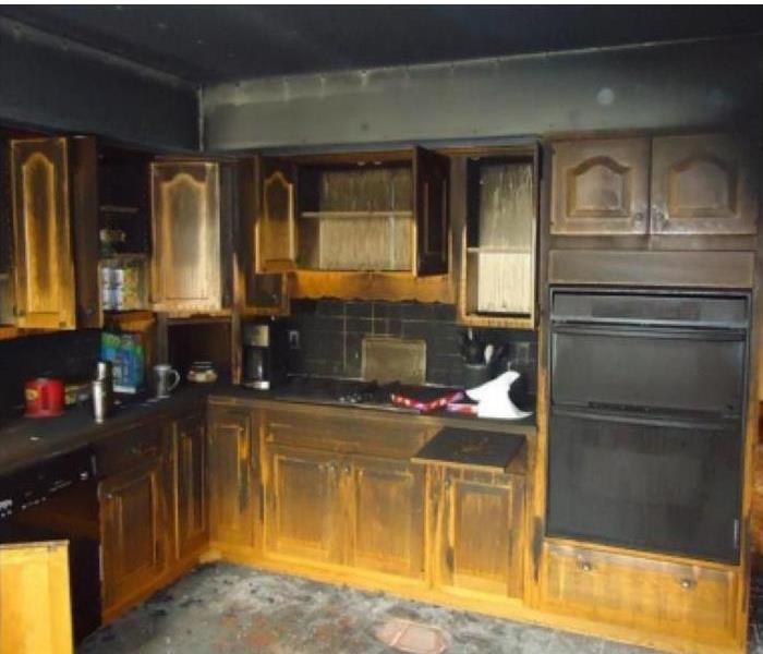 Kitchen fire with major soot damage