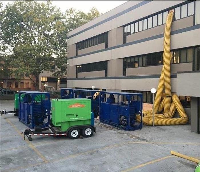 commercial job with the use of large equipment 